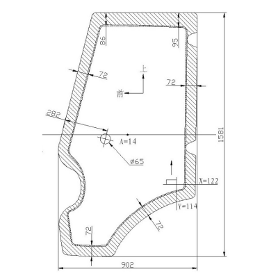 Front Door Right Hand Door Windshield For Excavator Glass For JCB 3CX